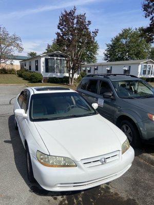 2002 Accord with failed alternator