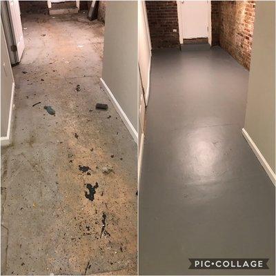 Before and after job