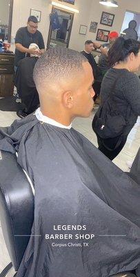 Bald fade done by Lionel Brown