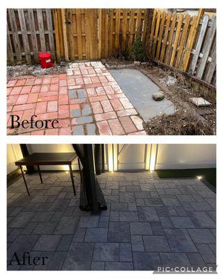 Before and after job completed in hackettstown!