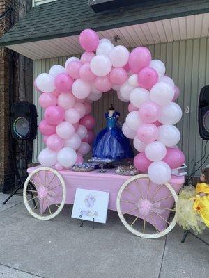 Balloon Display! We have a large inventory of props for rent to make your balloon display Over The Top!