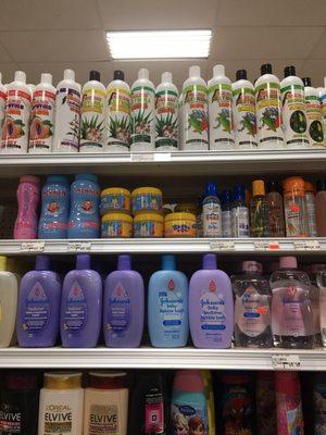 Some exotic personal care products.