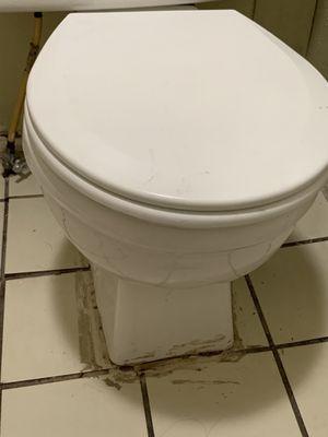 Toilet is lopsided, you sit on a sideways tilt