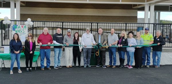 Grand opening & ribbon cutting of the Hillsville Community Pavilion, home of the Town of Hillsville Farmers Market.