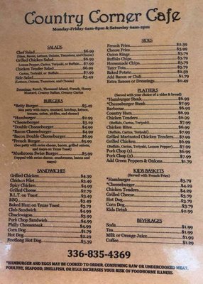 Lunch & Dinner Menu