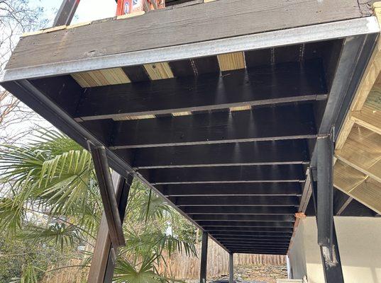 Carbon steel deck support