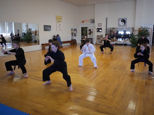 Children's Karate class.