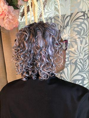 Bob Haircut on curly hair