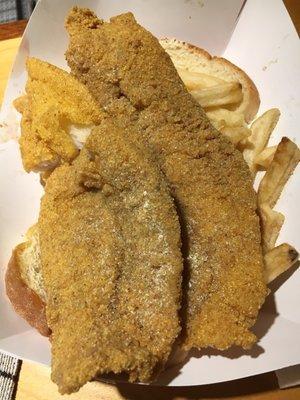 Lemon pepper catfish fillet