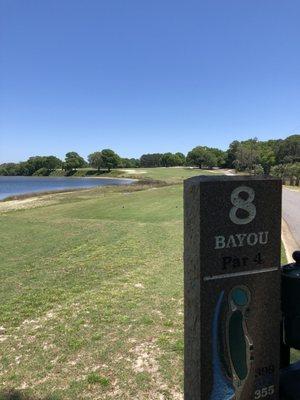 Hole 8. Bayou.