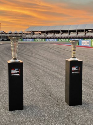 Track walk with the trophies