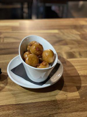 Maple Coffee Glaze donut holes