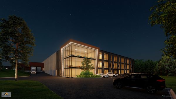 office building 3d rendering