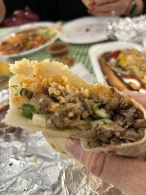 Carve Asada Burrito