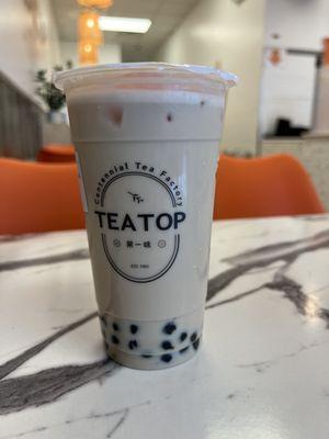 Sun moon lake black milk tea with boba