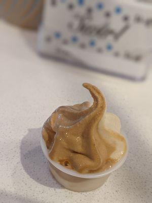 Dulce de Leche and Apple Pie froyo