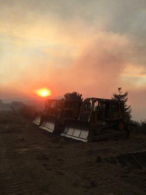 Soberanes Fire dozers 2016 Los Padres NF Ventana Wilderness