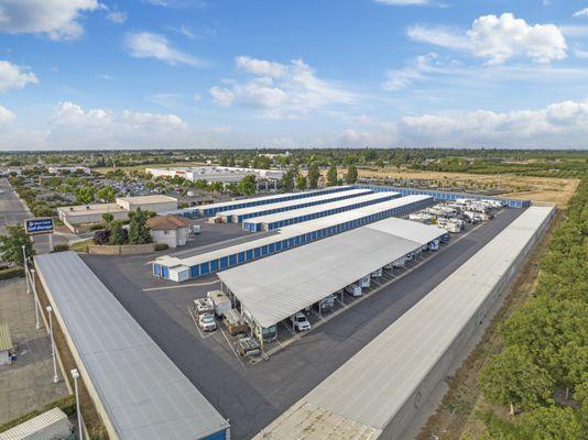 West Coast Self-Storage Stockton aerial photo