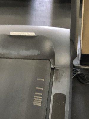 Treadmill and elliptical Machines upper level are disgusting.