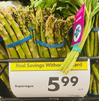 Sept 2022 Price for asparagus at Smart & Final (and it's old looking)