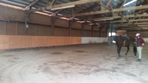 Our indoor arena for the rainy days