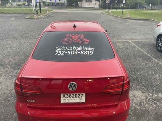 Custom Car Decals starting at only $74.99 call for more information. 732-929-5953