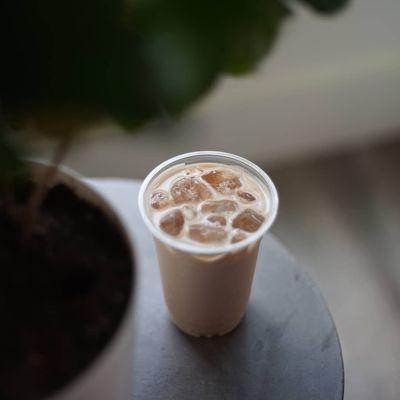 Iced lattes of all kinds: maple, vanilla, lavendar. . .