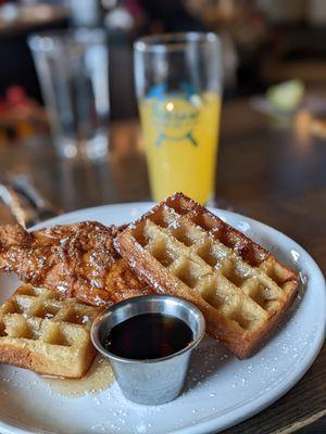 Chicken and waffles