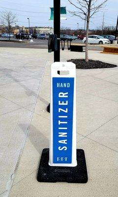 Free sanitizer stations