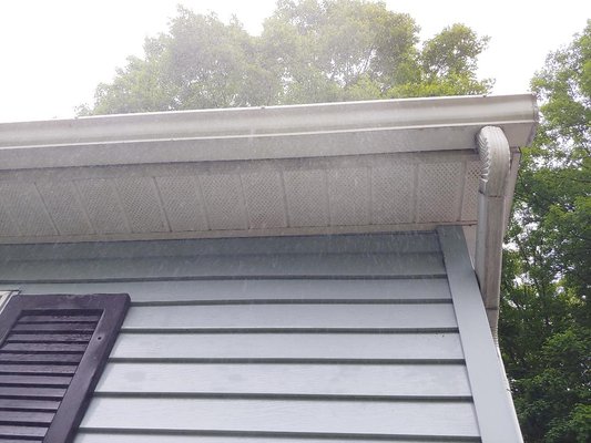 gutter after washing