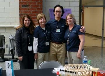 the ESFM team at Cox Mill High health fair