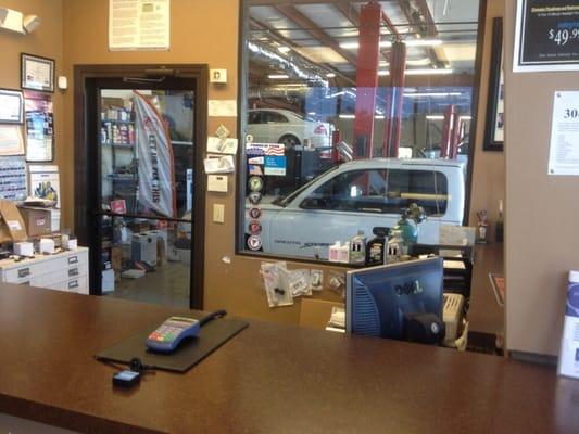 front desk/waiting area