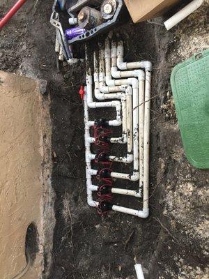 Irrigation system installation by Image Maker Landscaping