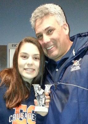 She had just won an award on her 7th Grade Select Basketball Team!