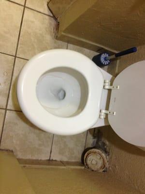 Toilet ring and dirty surroundings