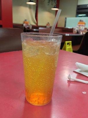 A custom-made "Peach Mountain Dew".