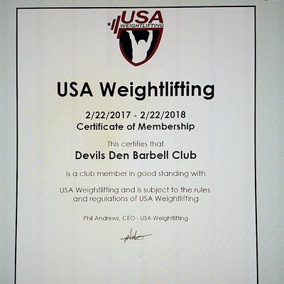 Devils Den Barbell Club