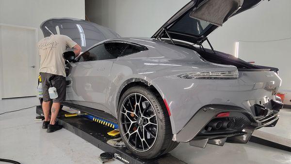 Full Body SunTek Reaction Paint Protection Film wrap on an Aston Martin Vantage