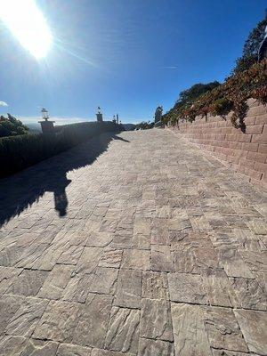 paver driveway installation