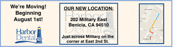 Our new location is just across Military in Benicia at the corner of E. 2nd Street.