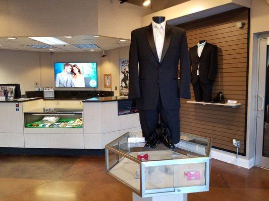 Inside Black Tux Wedding Center