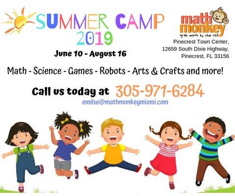 Learning shouldn't stop when summer begins.  Summer sessions at Math Monkey are a great way to keep your kids engaged when school is out!