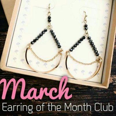 You can get a different pair of earrings delivered to your door for $17 a month. What a perfect Mother's Day present!!