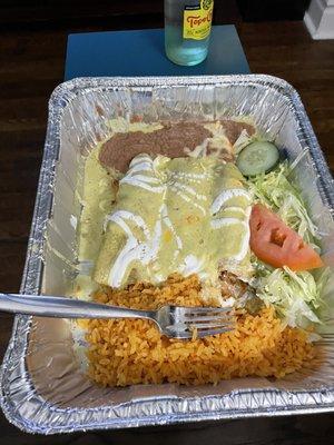 Enchiladas verde