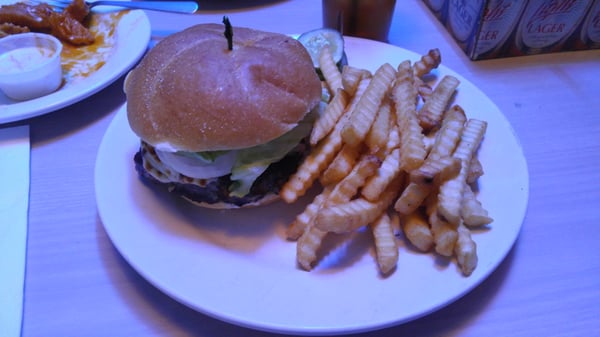 California burger and fries