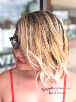 Sombre highlights & haircut by Ida