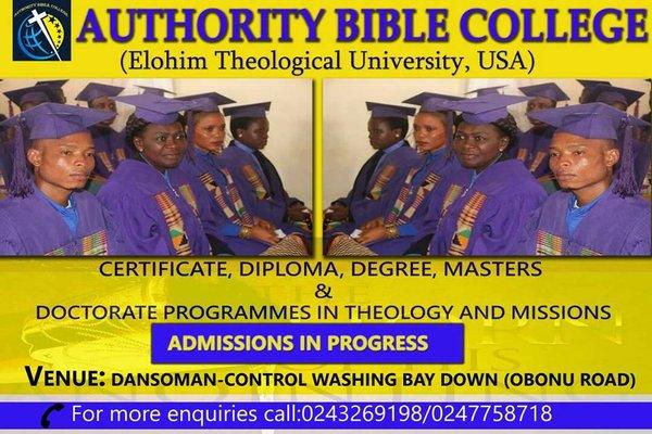 Graduands of the Authority Bible College