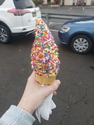 Small Twist with Rainbow Sprinkles