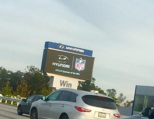 Some of our adaptive display work as seen from the 405!