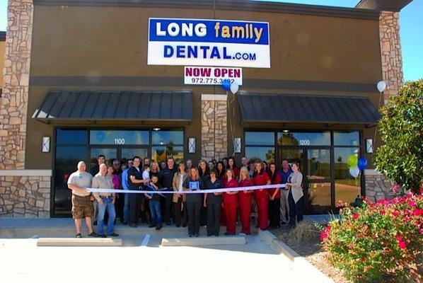 Chamber of Commerce ribbon cutting and open house.